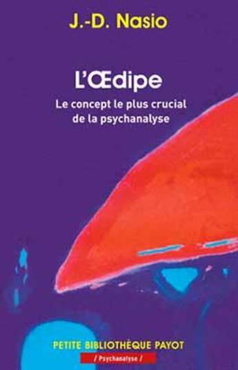 Couverture du livre « L'Oedipe ; le concept le plus crucial de la psychanalyse » de Juan-David Nasio aux éditions Payot
