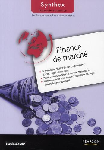 Couverture du livre « Finance de marché » de Franck Moraux aux éditions Pearson