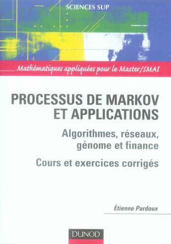 Couverture du livre « Processus de markov et applications » de Smai aux éditions Dunod