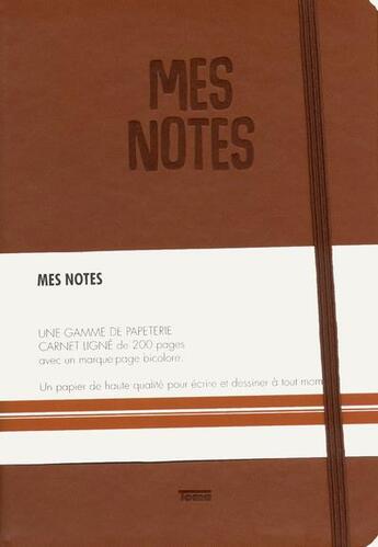 Couverture du livre « Notes cuir caramel » de Nemesis aux éditions Toma