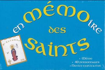 Couverture du livre « Jeu mémo en mémoire des saints » de  aux éditions Avm