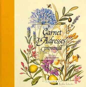 Couverture du livre « Carnet adresses provençal jaune » de  aux éditions Equinoxe