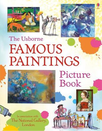 Couverture du livre « Picture book ; famous paintings » de Megan Cullis et Marc Beech aux éditions Usborne