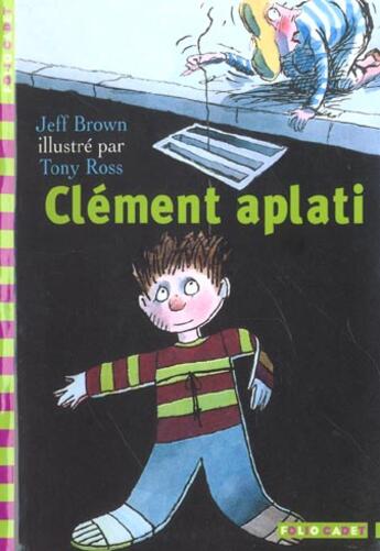 Couverture du livre « Clement aplati » de Brown/Ross aux éditions Gallimard-jeunesse