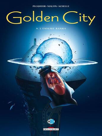 Couverture du livre « Golden City t.9 : l'énigme Banks » de Daniel Pecqueur et Nicolas Malfin aux éditions Delcourt