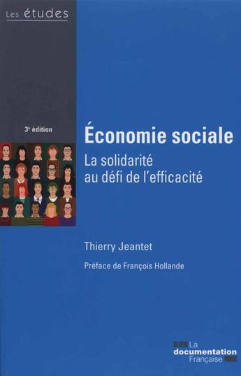 Couverture du livre « La solidarité au défi de l'efficacité (3e édition) » de Thierry Jeantet aux éditions Documentation Francaise