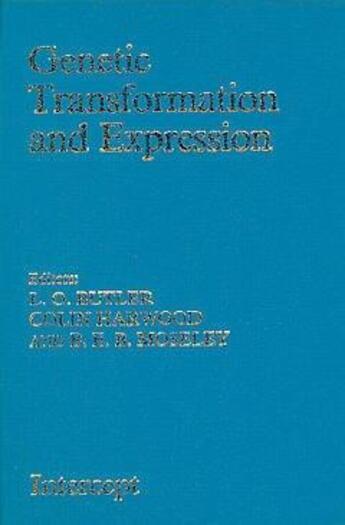 Couverture du livre « Genetic transformation and expression » de Butler aux éditions Intercept