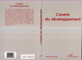 Couverture du livre « L'avenir du developpement » de  aux éditions L'harmattan