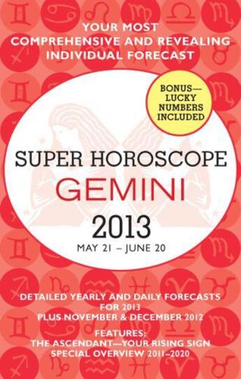 Couverture du livre « Gemini (Super Horoscopes 2013) » de Beim Margarete aux éditions Penguin Group Us