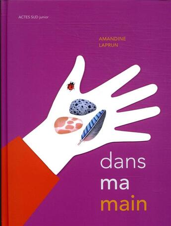 Couverture du livre « Dans ma main » de Amandine Laprun aux éditions Actes Sud Junior