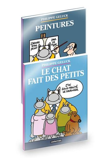 Couverture du livre « Le Chat : le chat fait des petits : pack » de Philippe Geluck aux éditions Casterman