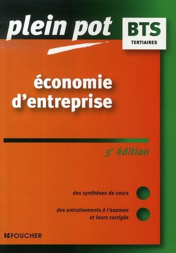 Couverture du livre « Économie d'entreprise ; bts tertiaires » de M Darbelet aux éditions Foucher