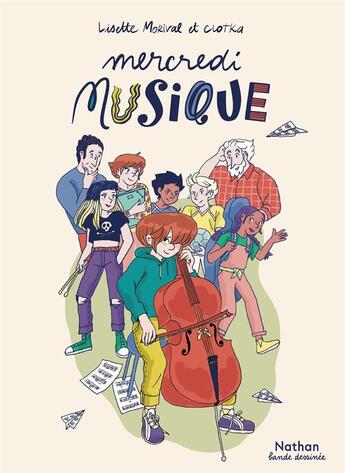 Couverture du livre « Mercredi musique Tome 1 » de Lisette Morival et Clotka aux éditions Nathan