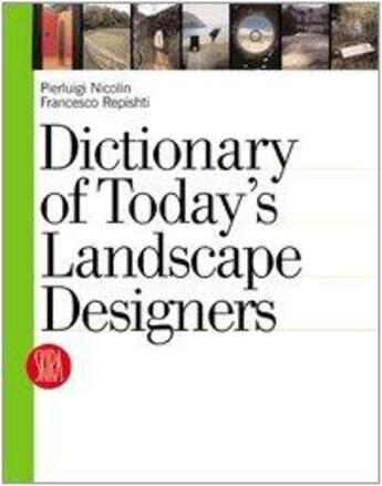 Couverture du livre « Dictionary today landscape » de Nicolin aux éditions Skira