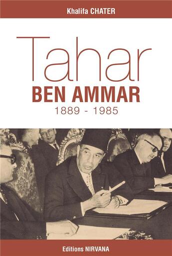 Couverture du livre « Tahar ben ammar » de Chater Khelifa aux éditions Nirvana