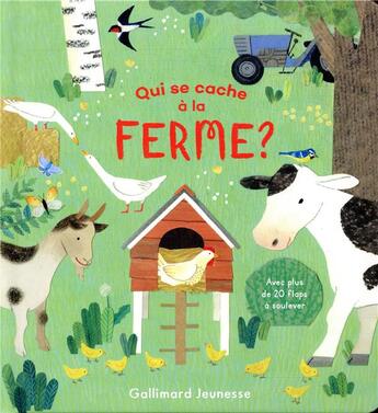 Couverture du livre « Qui se cache à la ferme ? » de Katharine Mcewen aux éditions Gallimard-jeunesse