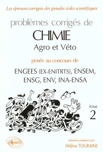Couverture du livre « Chimie agro-veto 1990-1994 » de Touraine Helene aux éditions Ellipses
