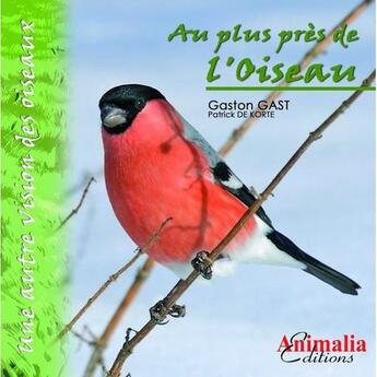 Couverture du livre « Au plus près de l'oiseau ; une autre vision des oiseaux » de Gaston Vast et Patrick De Korte aux éditions Animalia