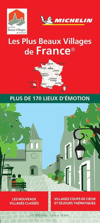 Couverture du livre « Carte les plus beaux villages de france » de Collectif Michelin aux éditions Michelin