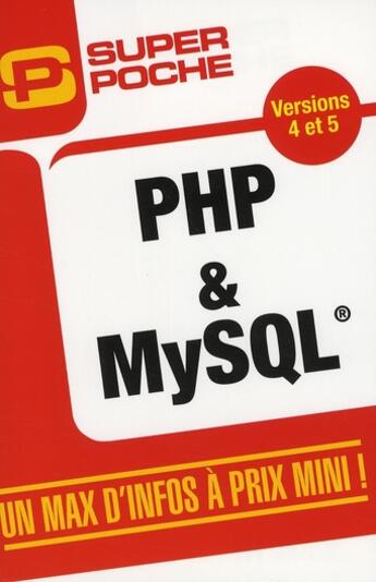 Couverture du livre « PHP et MySQL » de Jean-Yves Carfantan aux éditions Micro Application