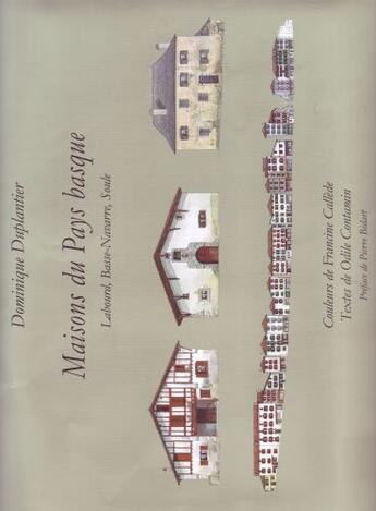 Couverture du livre « L'architecture traditionnelle en pays basque » de Dominique Duplantier et Odile Contamin et Francine Callede aux éditions Cairn