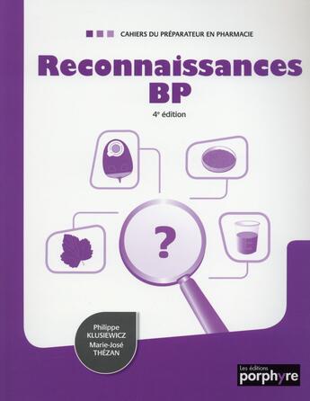 Couverture du livre « Reconnaissances bp 4e ed » de Klusiewicz/Thezan aux éditions Editions Porphyre