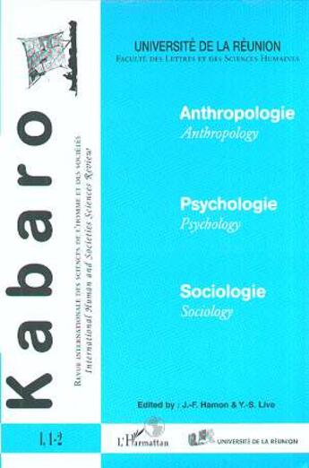 Couverture du livre « Anthropologie, psychologie, sociologie » de  aux éditions L'harmattan