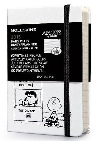 Couverture du livre « Agenda 2015 Peanuts journalier blanc poche » de Moleskine aux éditions Moleskine Papet