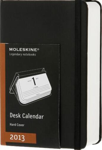 Couverture du livre « Calendrier de bureau 2013 ; rigide noir » de Moleskine aux éditions Moleskine Papet
