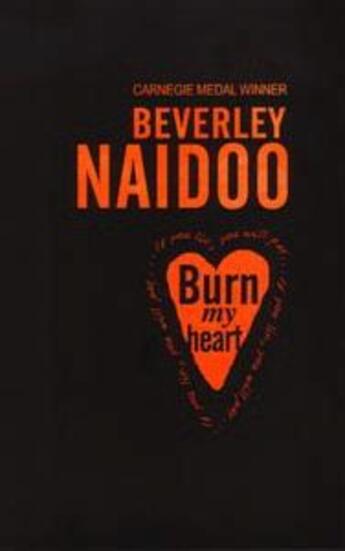 Couverture du livre « Burn My Heart » de Beverley Naidoo aux éditions Children Pbs