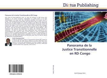 Couverture du livre « Panorama de la justice transitionnelle en rd congo » de Kasongo Safari G. aux éditions Vie