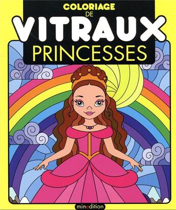 Couverture du livre « Coloriage de vitraux - princesses » de Divers Divers aux éditions Mineditions