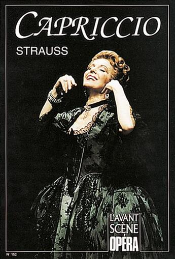 Couverture du livre « L'avant-scène opéra n.152 ; capriccio » de Richard Strauss aux éditions L'avant-scene Opera