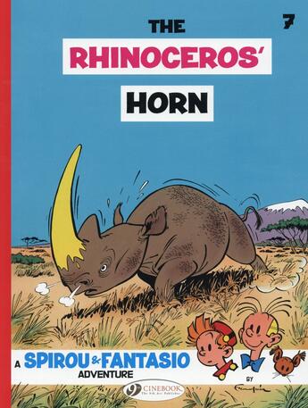Couverture du livre « Spirou & Fantasio adventures t.7 ; the rhinoceros' horn » de Andre Franquin aux éditions Cinebook