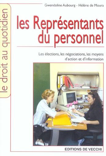 Couverture du livre « Representants du personnel (les) » de Aubourg aux éditions De Vecchi