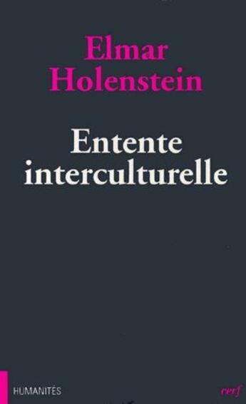 Couverture du livre « Entente interculturelle » de Holenstein E aux éditions Cerf