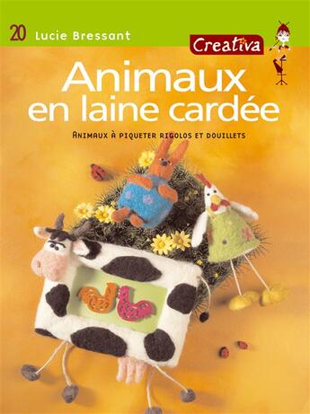 Couverture du livre « Animaux en laine cardee » de  aux éditions Mango