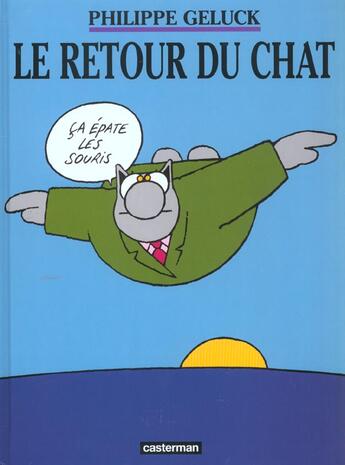 Couverture du livre « Le Chat t.2 : le retour du chat » de Philippe Geluck aux éditions Casterman