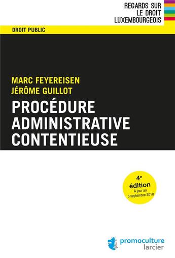 Couverture du livre « Procédure administrative contentieuse » de Marc Feyereisen aux éditions Promoculture