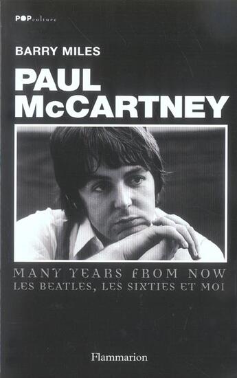 Couverture du livre « Paul McCartney » de Barry Miles aux éditions Flammarion