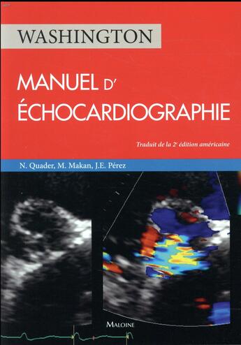 Couverture du livre « Washington ; manuel d'échocardiographie » de  aux éditions Maloine