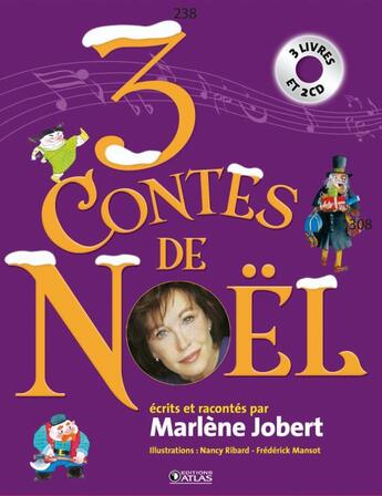 Couverture du livre « Coffret trois contes de Noël » de Marlene Jobert aux éditions Glenat Jeunesse