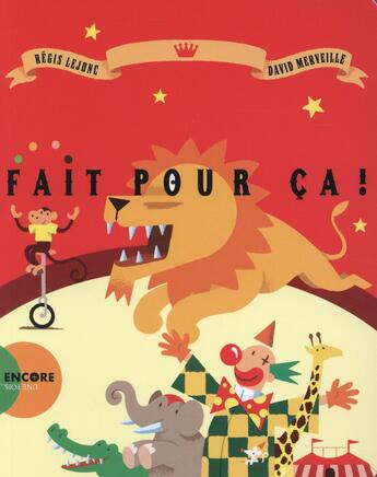 Couverture du livre « Fait pour ca ! » de Lejonc/Merveille aux éditions Actes Sud