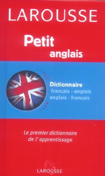 Couverture du livre « Petit Francais-Anglais » de Natacha Diaz aux éditions Larousse