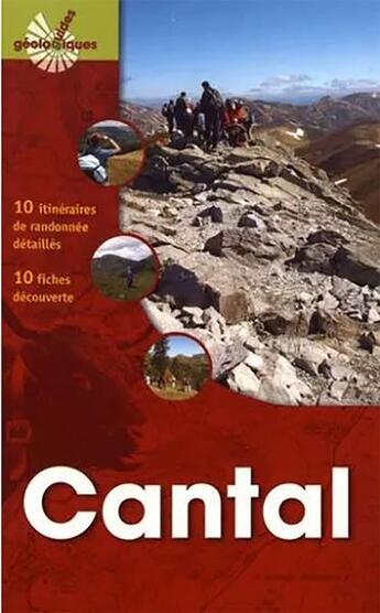 Couverture du livre « Cantal guide geologique » de  aux éditions Brgm