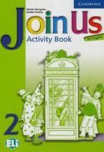 Couverture du livre « Join us for english ; activity book ; niveau 2 » de Gunter Gerngross aux éditions Cambridge