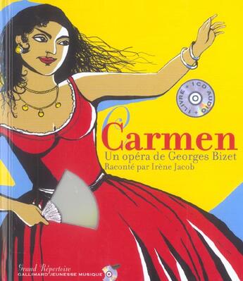 Couverture du livre « Carmen » de Bizet/Poliakova aux éditions Gallimard-jeunesse