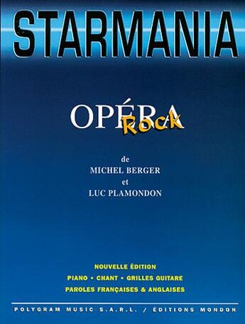 Couverture du livre « Starmania ; opera rock » de Luc Plamondon aux éditions Carisch Musicom