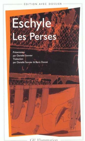 Couverture du livre « Perses (les) » de Eschyle aux éditions Flammarion