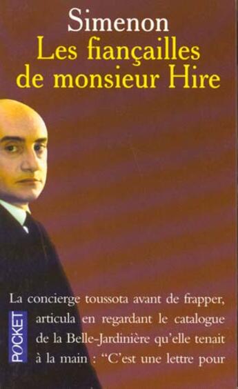 Couverture du livre « Les Fiancailles De Monsieur Hire » de Georges Simenon aux éditions Pocket